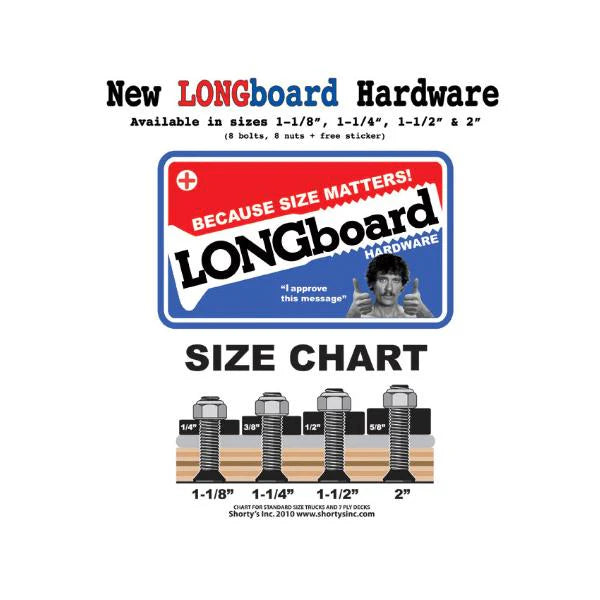 Shorty's 1-1/8" Longboard Phillips Hardware