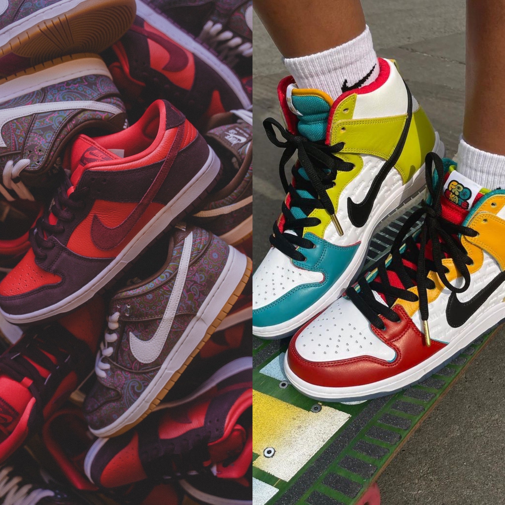 Paisley, Cherry & Fro Skate Nike SB Dunks Dropping
