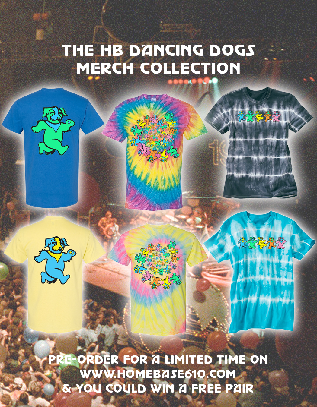 PRE-ORDER A Dancing Dogs Tee & You Could Win A Pair of Grateful Dead Dunks