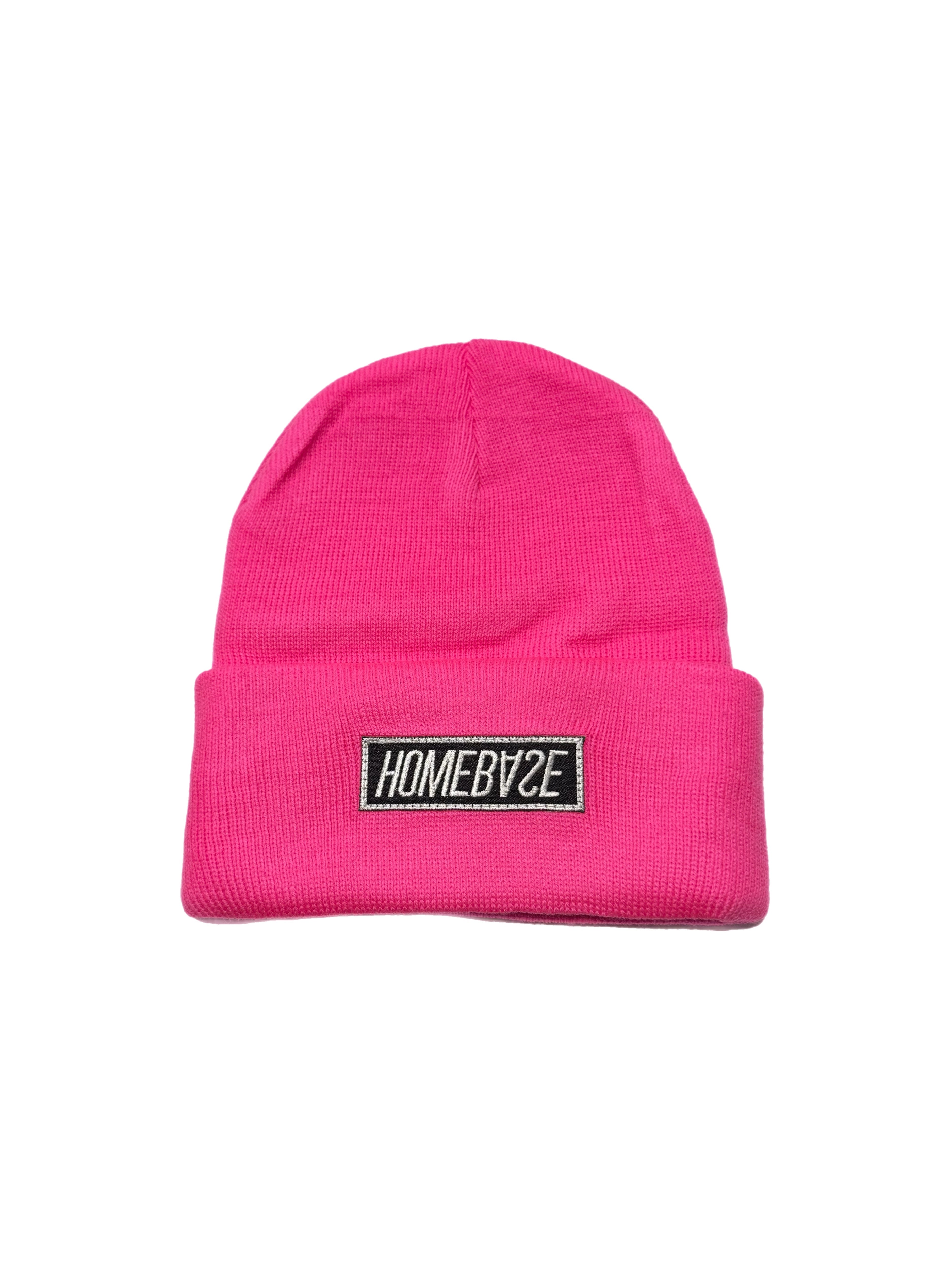HB Box Logo Beanie Neon Pink