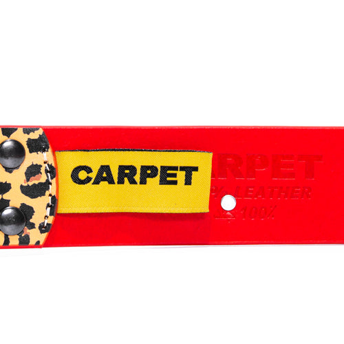 Riveted Leather Belt-Cheetah