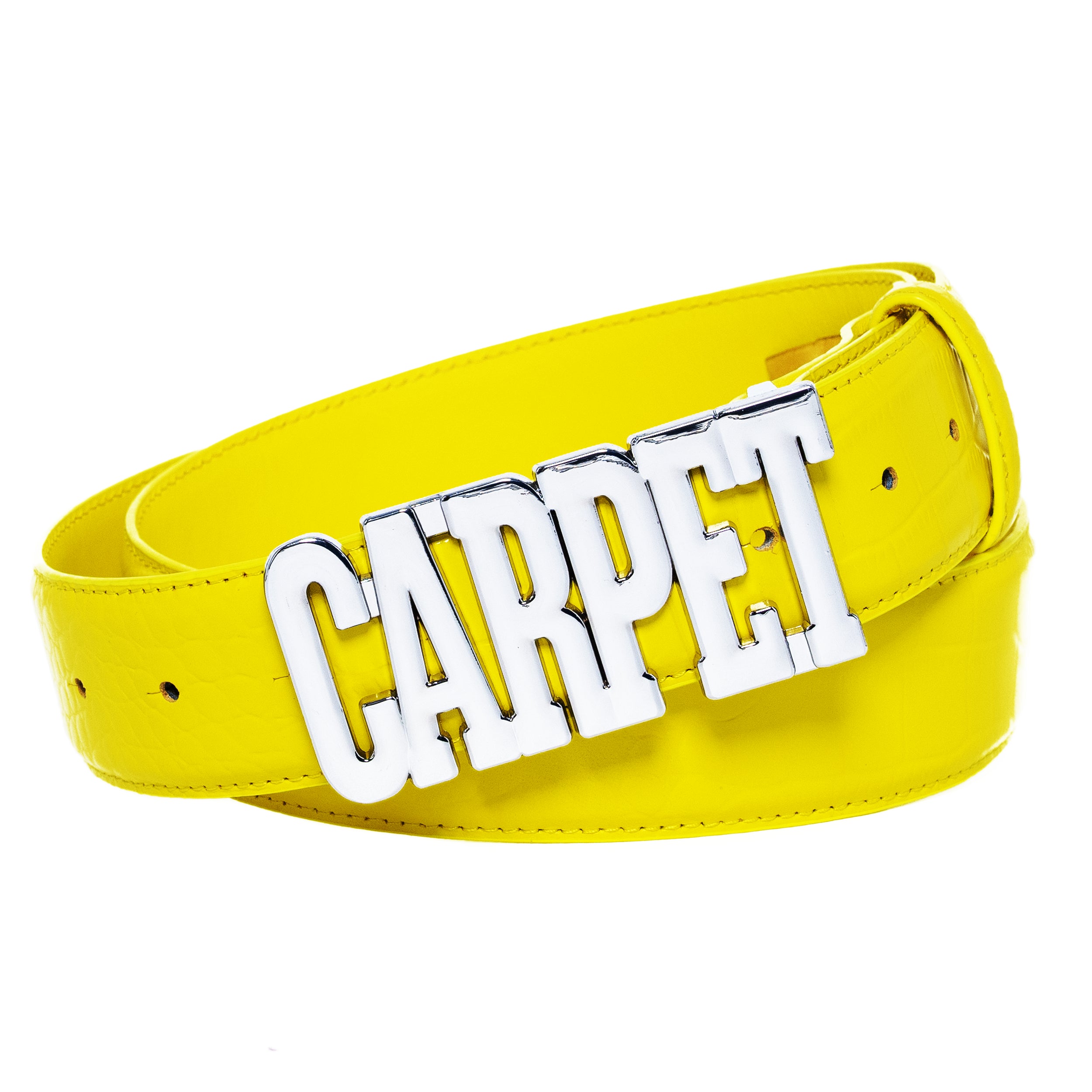 Carpet Crockskin Leather Belt