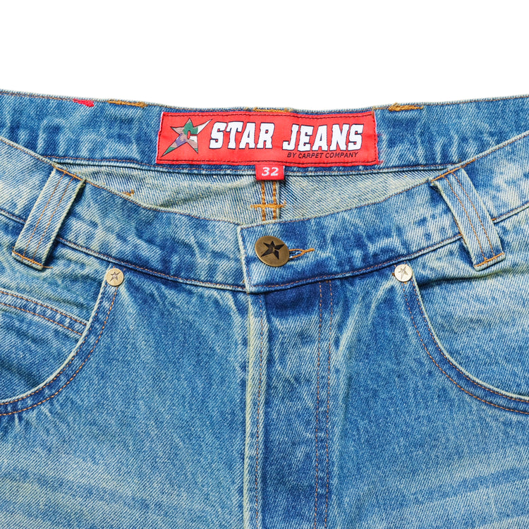 Faded C-Star Denim Shorts