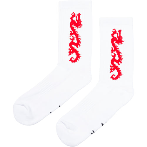 Dragon Sock-White