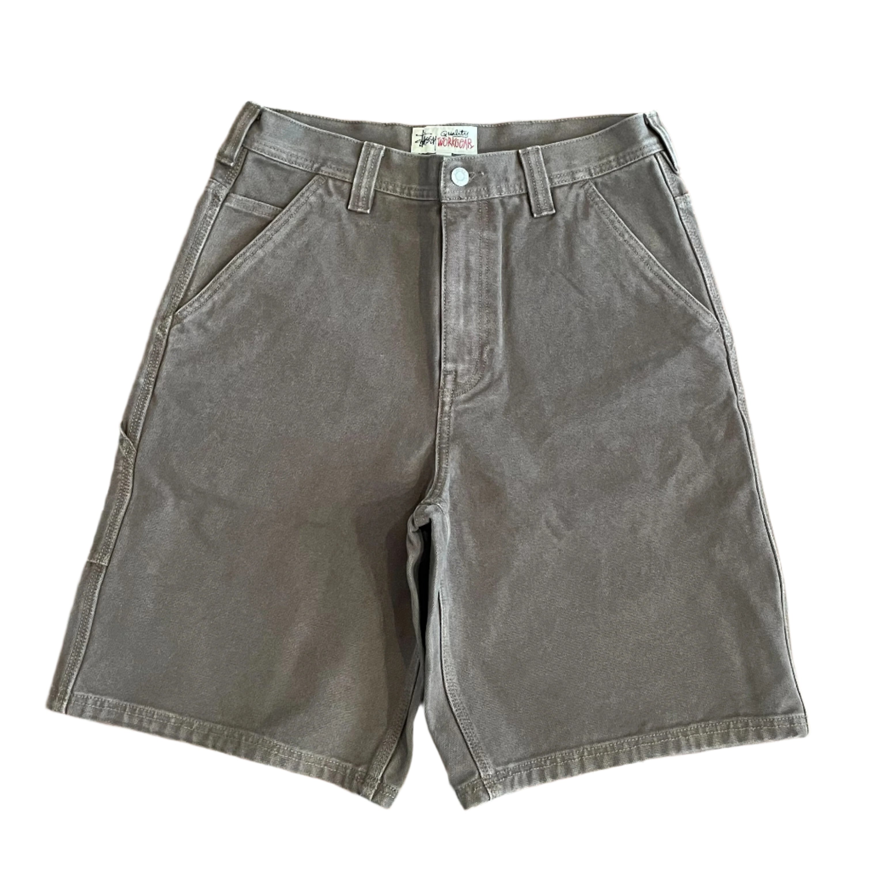 Washed Canvas Work Short