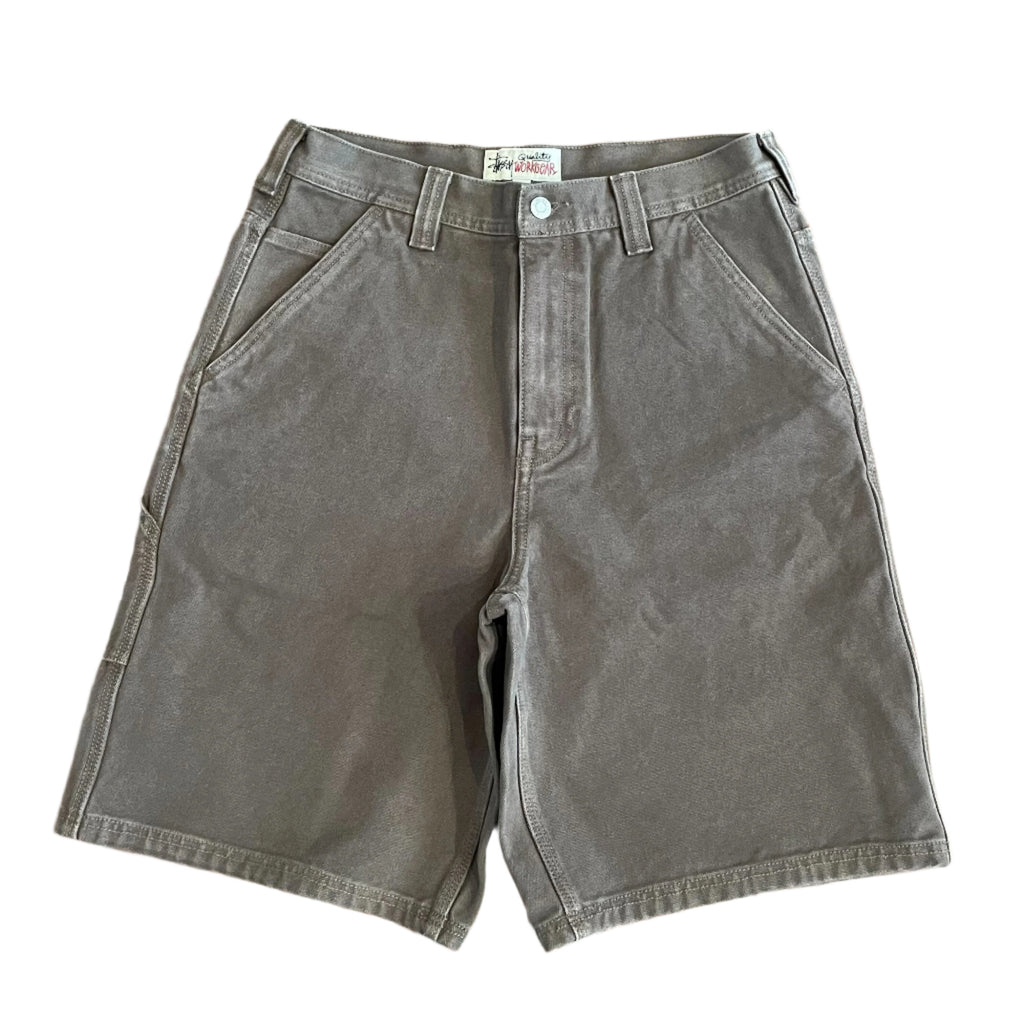 Washed Canvas Work Short