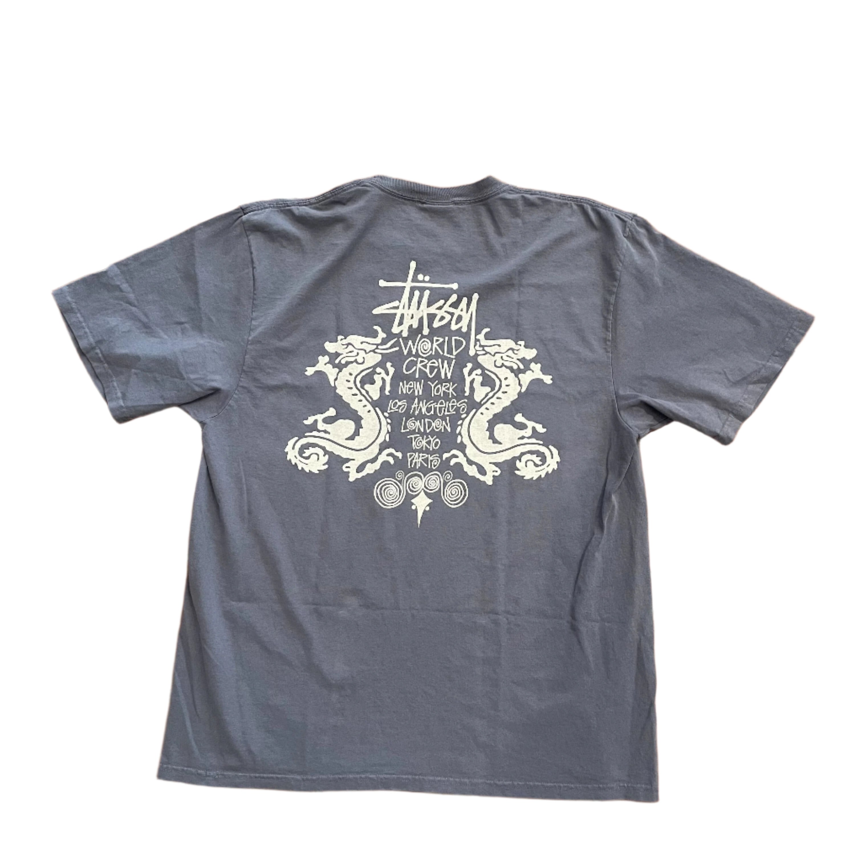 【STUSSY SU25'】Stussy Double Dragon Pig. Dyed Tee Stussy Double Dragon Pigment Dyed Tee (Natural) – CNCPTS