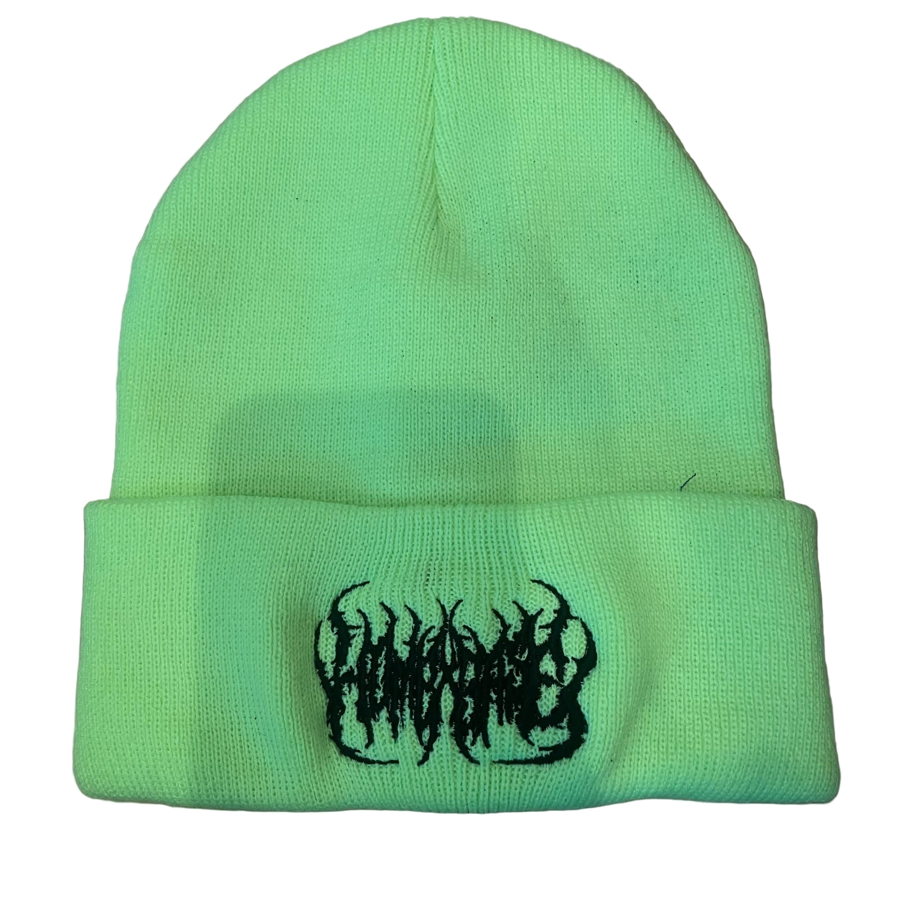 HB Metal Beanie Neon Green