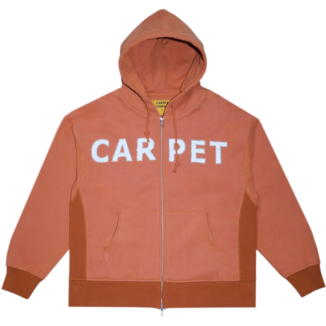 Rhinestone Double Zip Hoodie