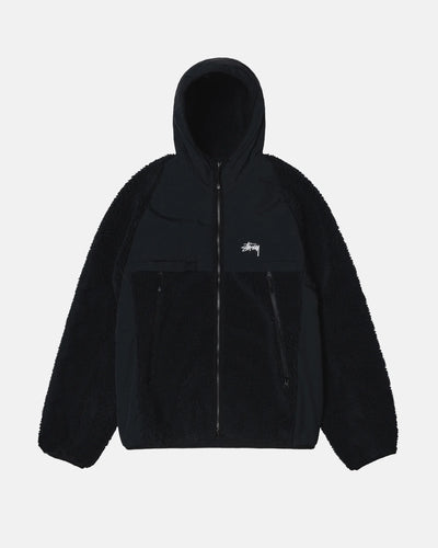 Sherpa Paneled Hooded Jacket
