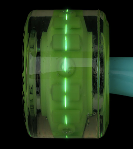 Light up GREEN LED OG Slime Balls Wheels 78a 60mm w bearings