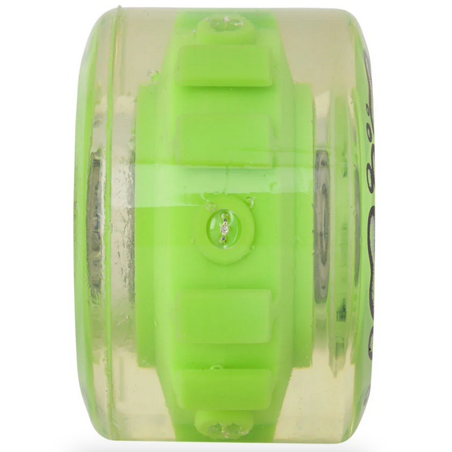 Light up GREEN LED OG Slime Balls Wheels 78a 60mm w bearings