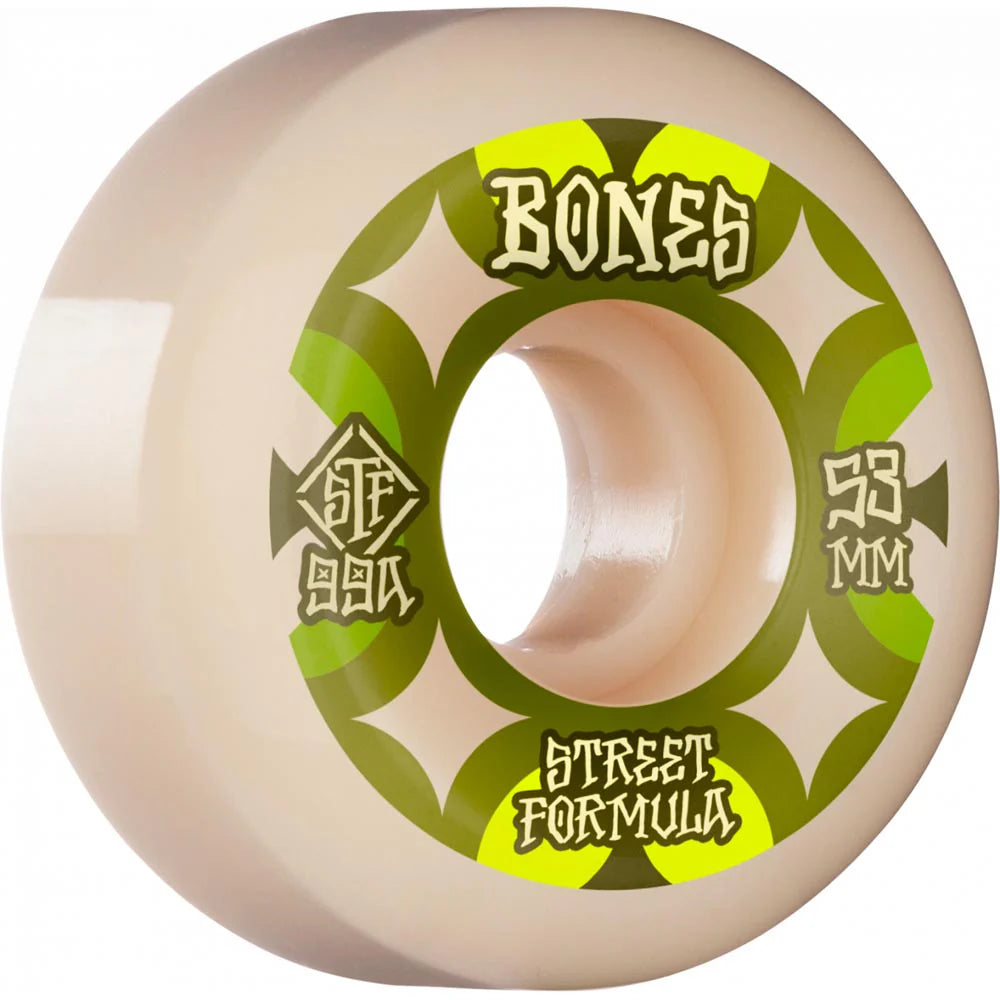 Bones Retros STF V5 Sidecut 99A Wheel Set 53