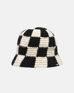 Checker Knit Bucket Hat