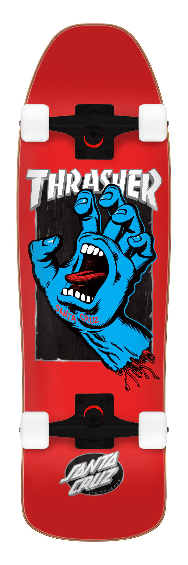 Thrasher Screaming Hand Santa Cruz Shaped Cruiser Complete 9.35