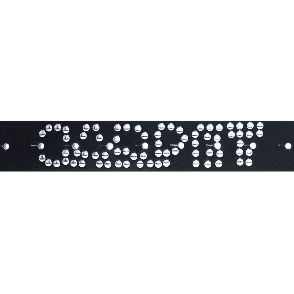 Riveted Leather Belt - Black