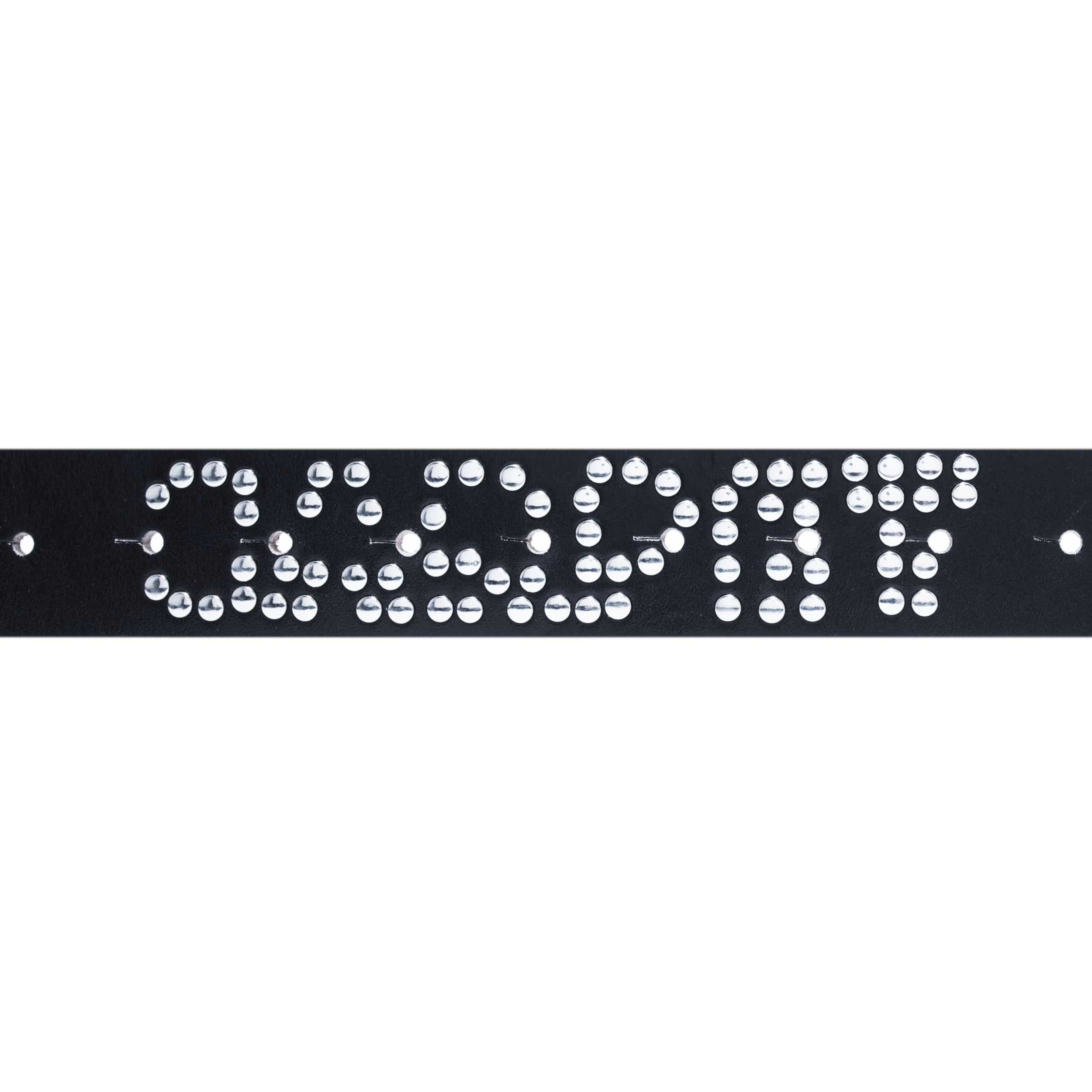 Riveted Leather Belt - Black