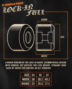 Spitfire F4 99a Lock In Full Wheel Set 57mm