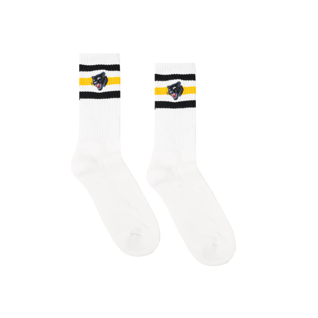 Embroidered Panther Socks