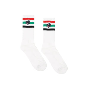 Embroidered Panther Socks