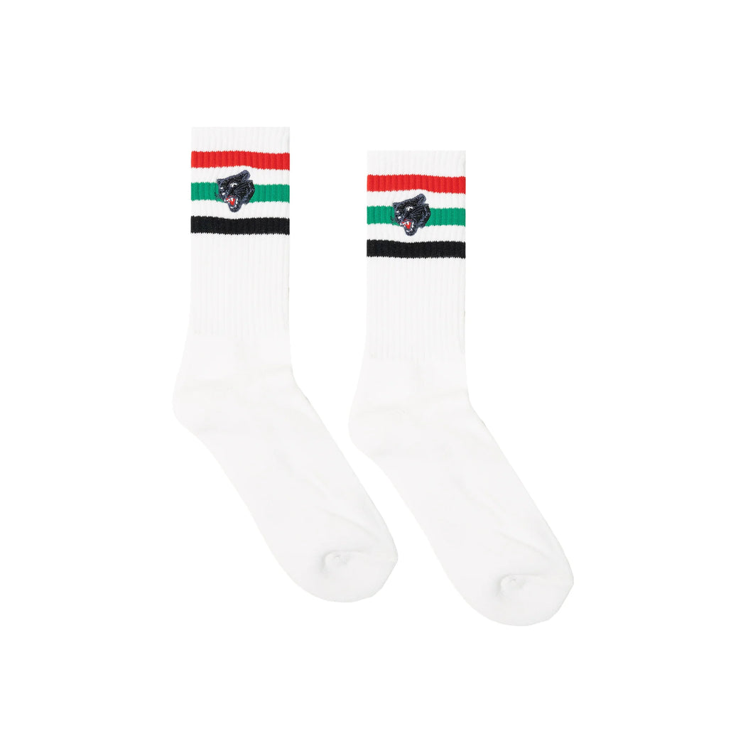 Embroidered Panther Socks