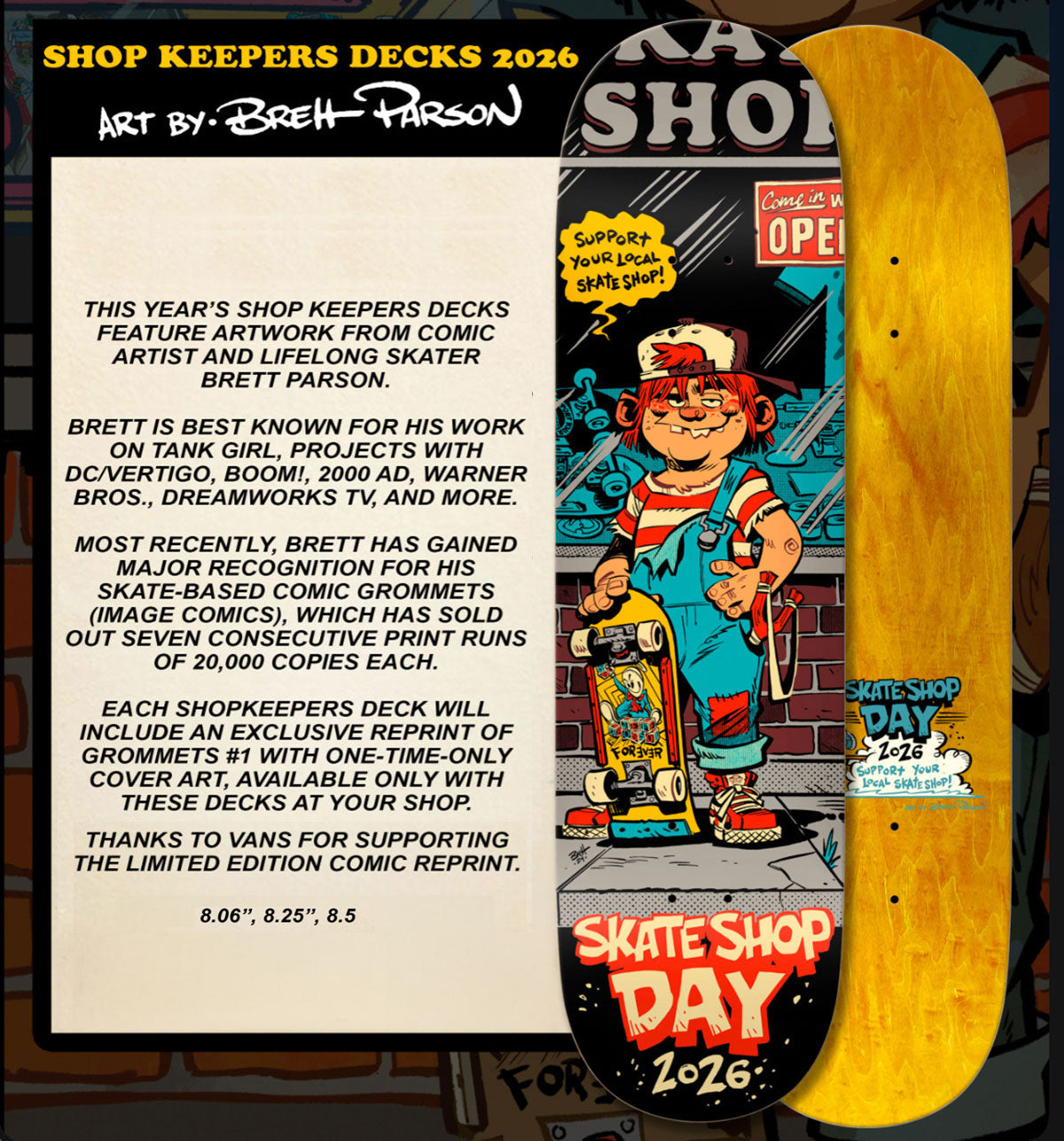 Shop Keepers SSD26 Deck 8.25