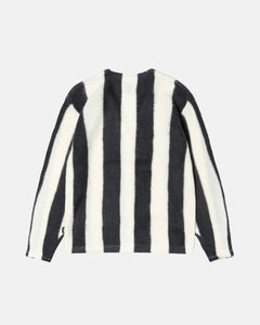 Stripe Brushed Cardigan