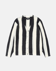 Stripe Brushed Cardigan