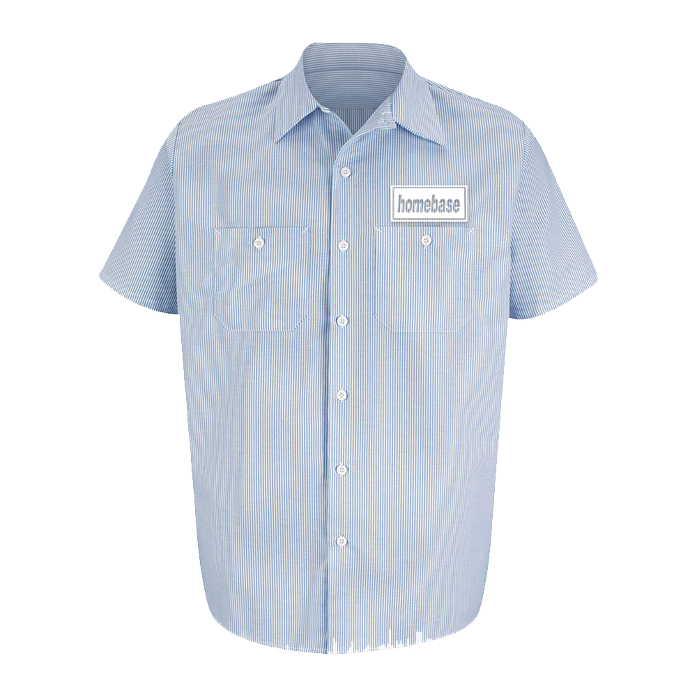 Where The Heart Is Embroidered Work Shirt