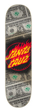 Load image into Gallery viewer, Santa Cruz Dollar Flame Dot 7 Ply Birch Deck 8.0