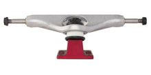 Load image into Gallery viewer, Independent Delfino Silver Red Stage 11 STD Hollow Trucks 144