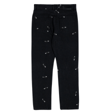 Load image into Gallery viewer, Safety Pin Embroidered Denim