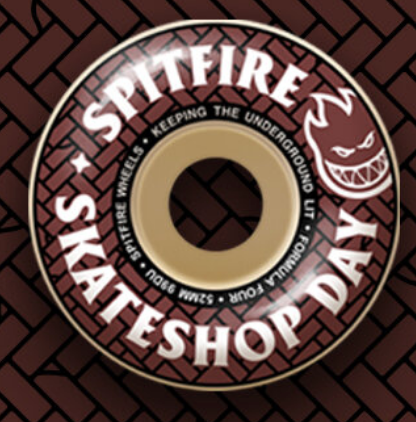 Spitfire Skate Shop Day Formula Four 99a 52mm Classic Wheels