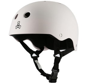 Triple 8 White Rubber Helmet XL