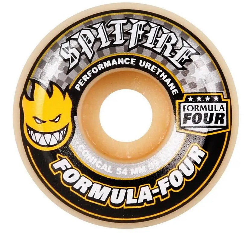 Spitfire F4 99d 54mm Yellow Conical Wheels – HOMEBASE610