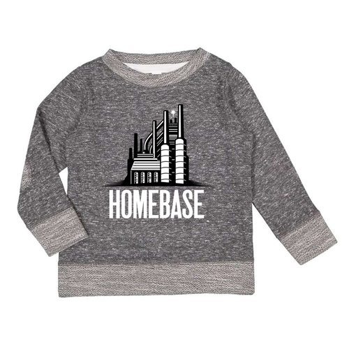 Steel Stacked Toddler Crewneck