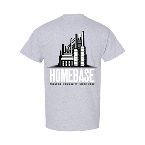 Steel Stacked T-Shirt, Grey