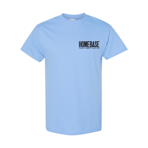 Steel Stacked T-Shirt, Carolina Blue
