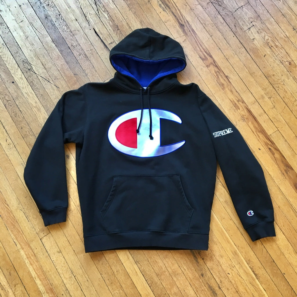 SUPREME X CHAMPION BIG C HOODIE – HOMEBASE610