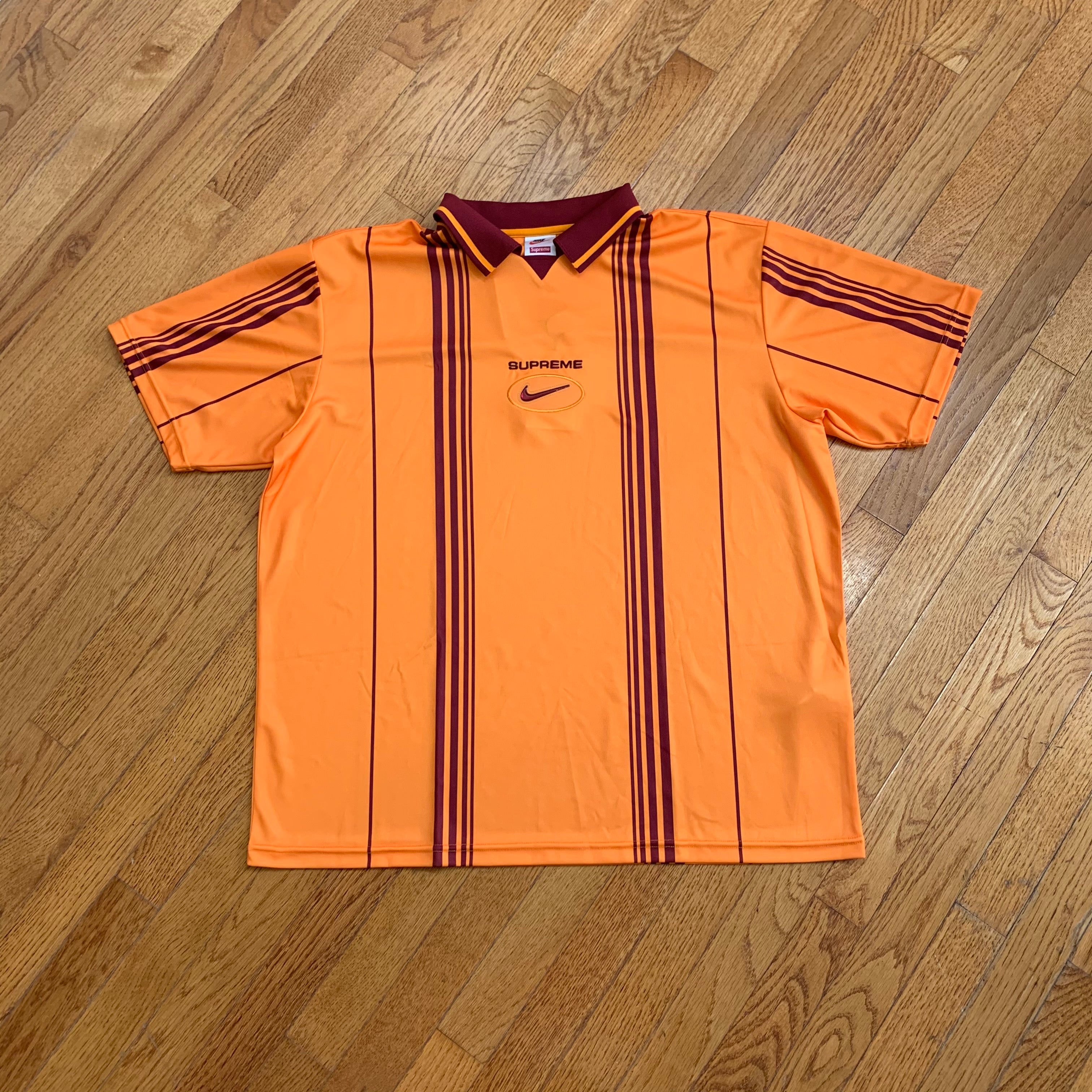 Supreme x Nike Jewel Striped Soccer Jersey – HOMEBASE610 Supreme x Nike Jewel Striped Soccer Jersey – HOMEBASE610