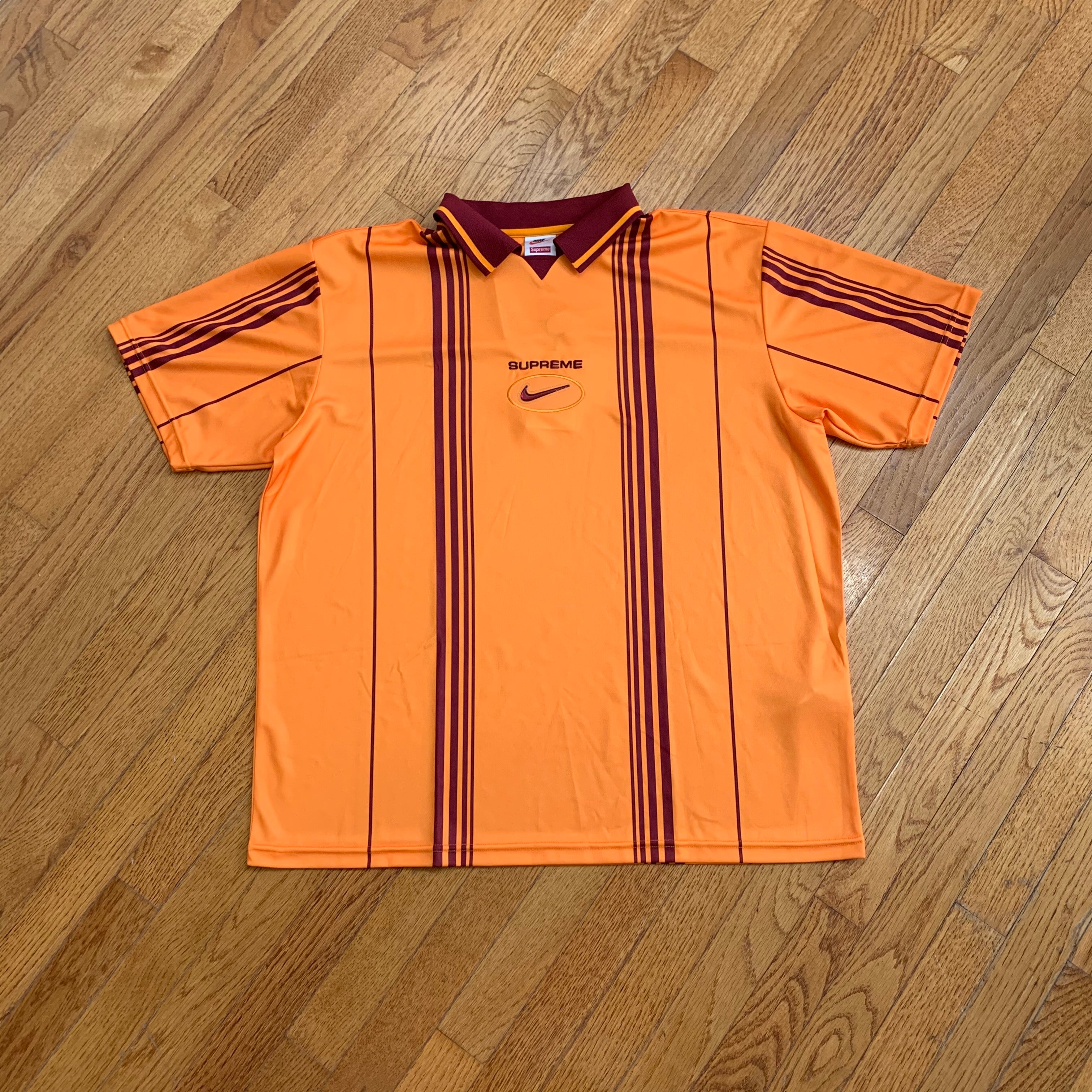 Supreme x Nike Jewel Striped Soccer Jersey – HOMEBASE610