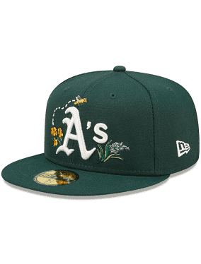 Oakland A's Watercolor Floral 59fifty Fitted Hat